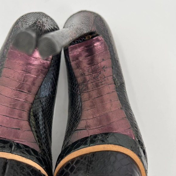 BRIAN ATWOOD Shoes Womens 9.5 Iridescent Ferguson Metallic Snake Platform Pump - Picture 12 of 12